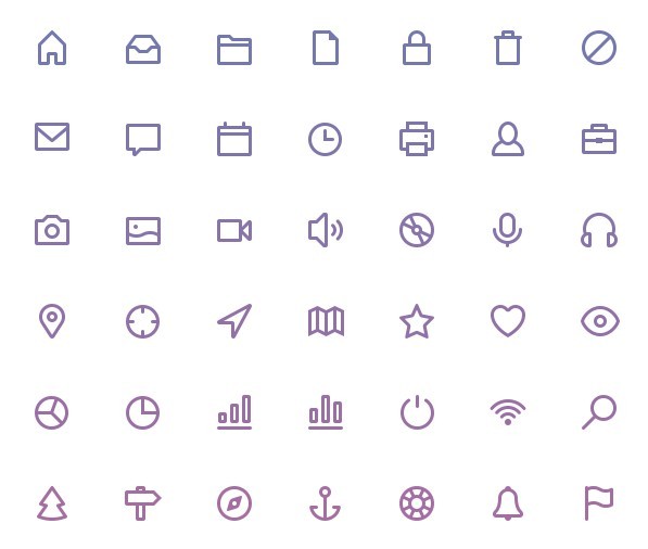 140 Free Stroke Icons